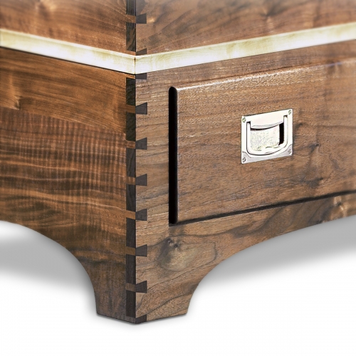 Walnut Chest - Fixed Pitch Through Dovetails